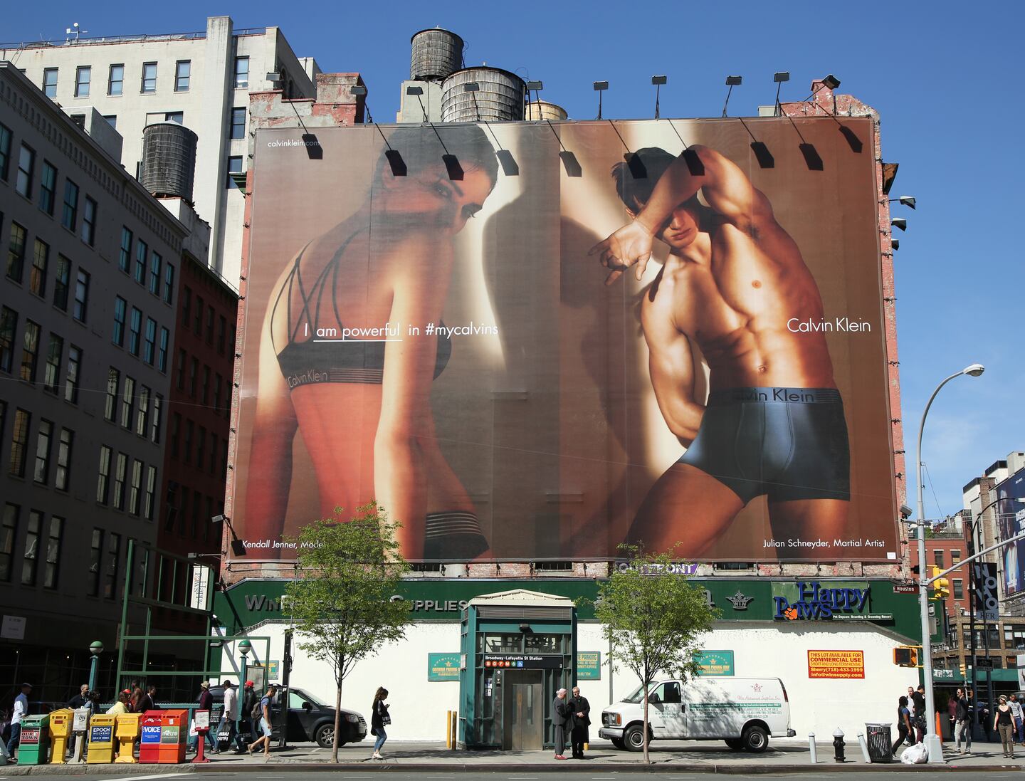A Calvin Klein billboard in Lower Manhattan in 2016.