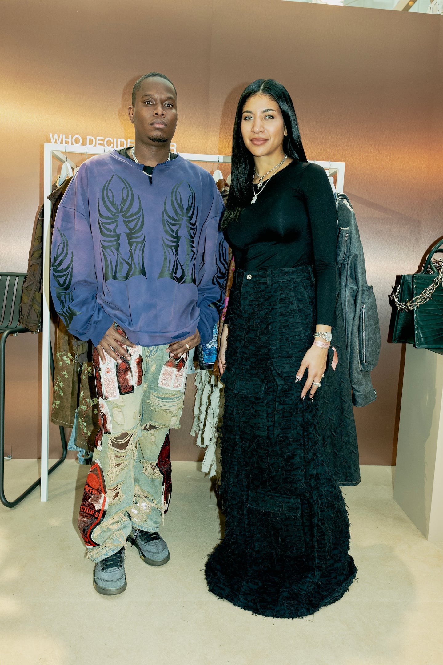 Best and D'Amore at the LVMH Prize semifinal event.