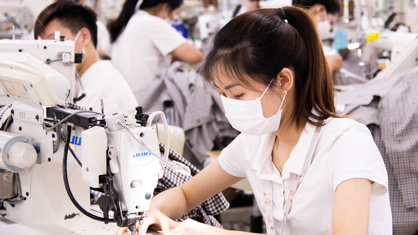TAL garment workers at one of the company's factories in Vietnam.