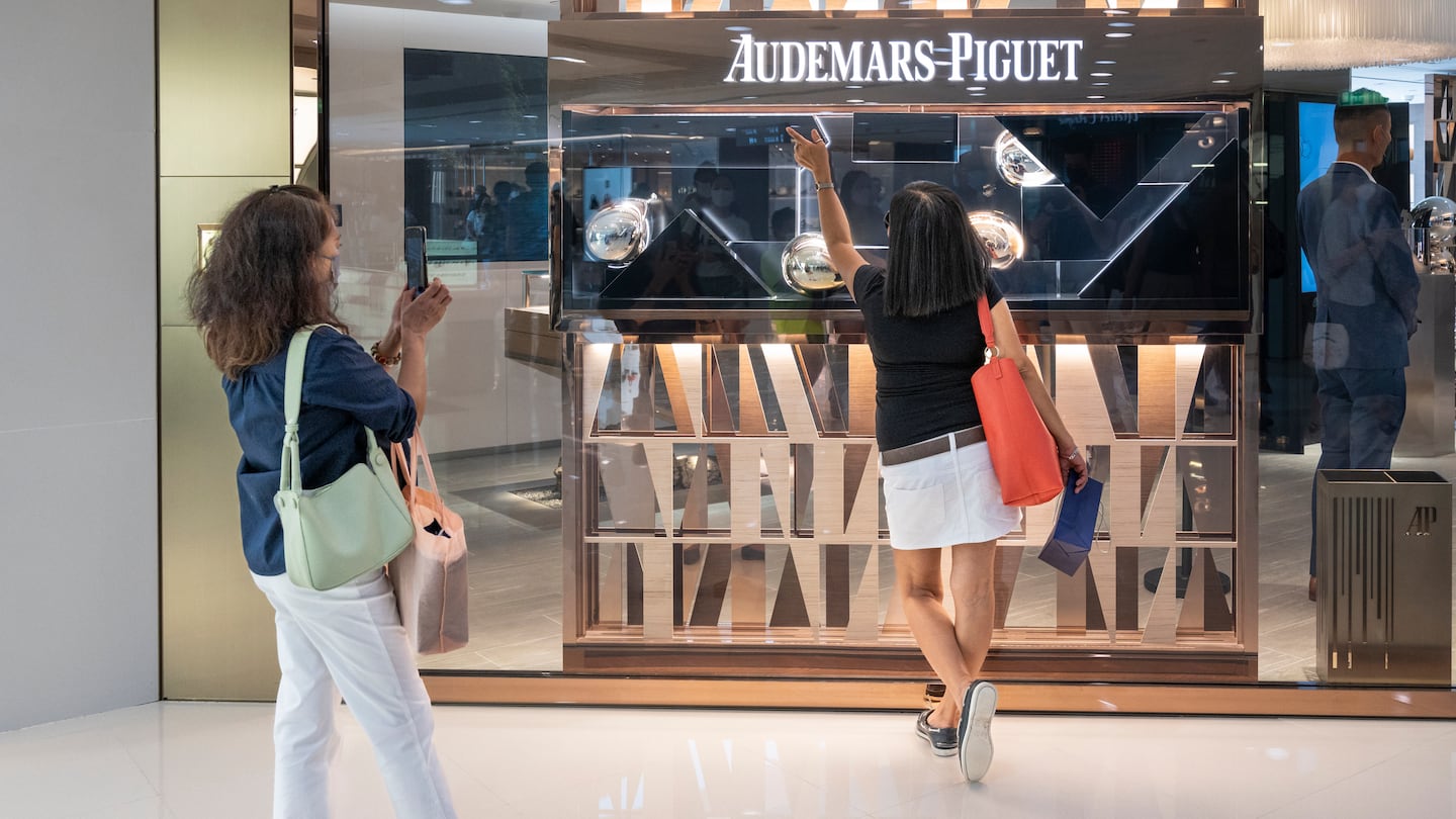 An Audemars Piguet store in Hong Kong.