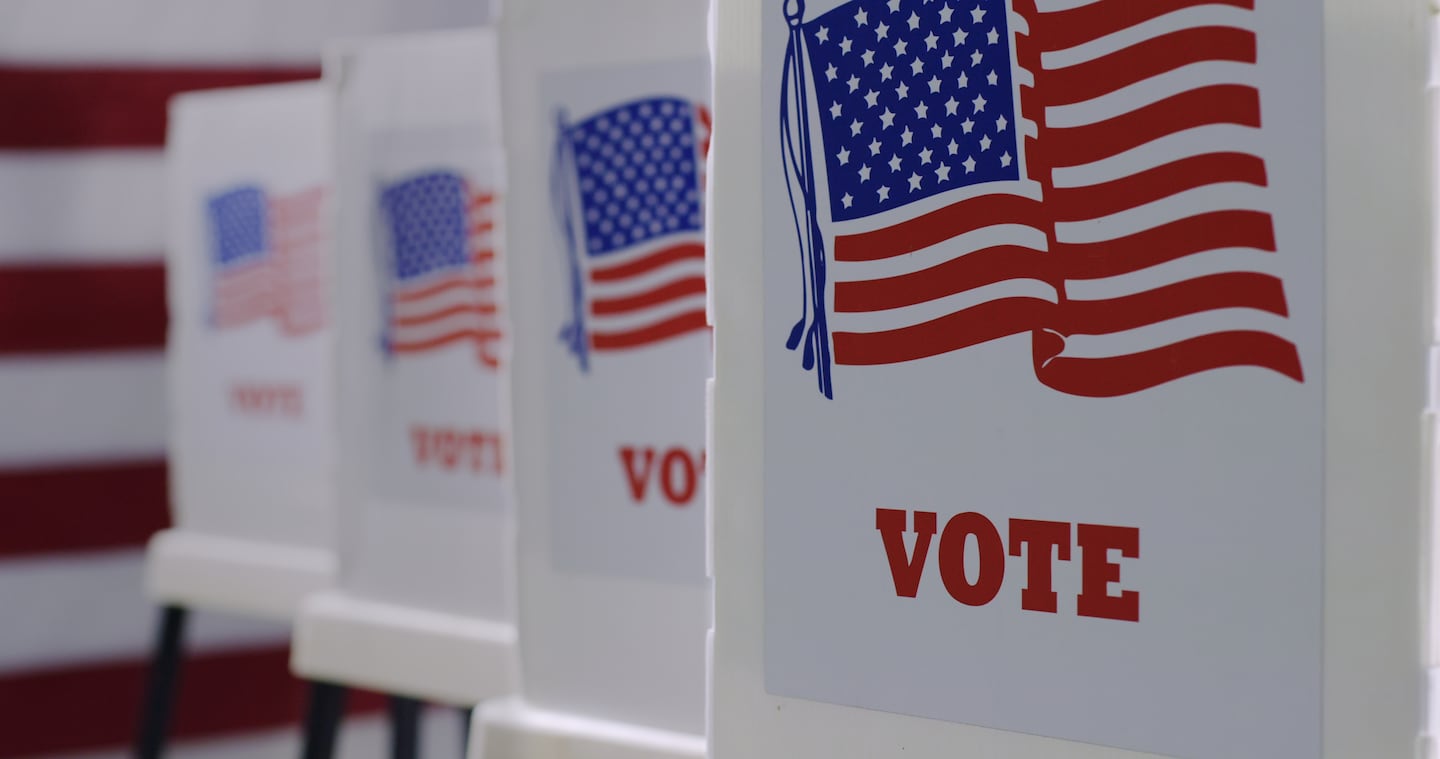 US electoral ballot boxes. Shutterstock.