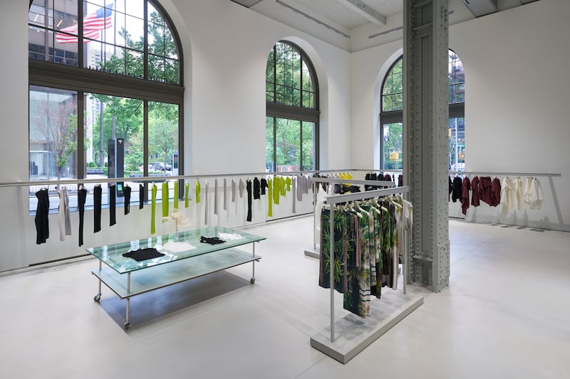 Issey Miyake’s new flagship in the New York Life Building.