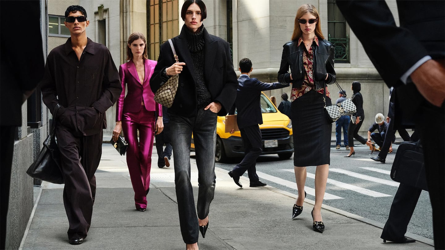 The GucciCore campaign by Gucci, photographed on the streets of New York City.