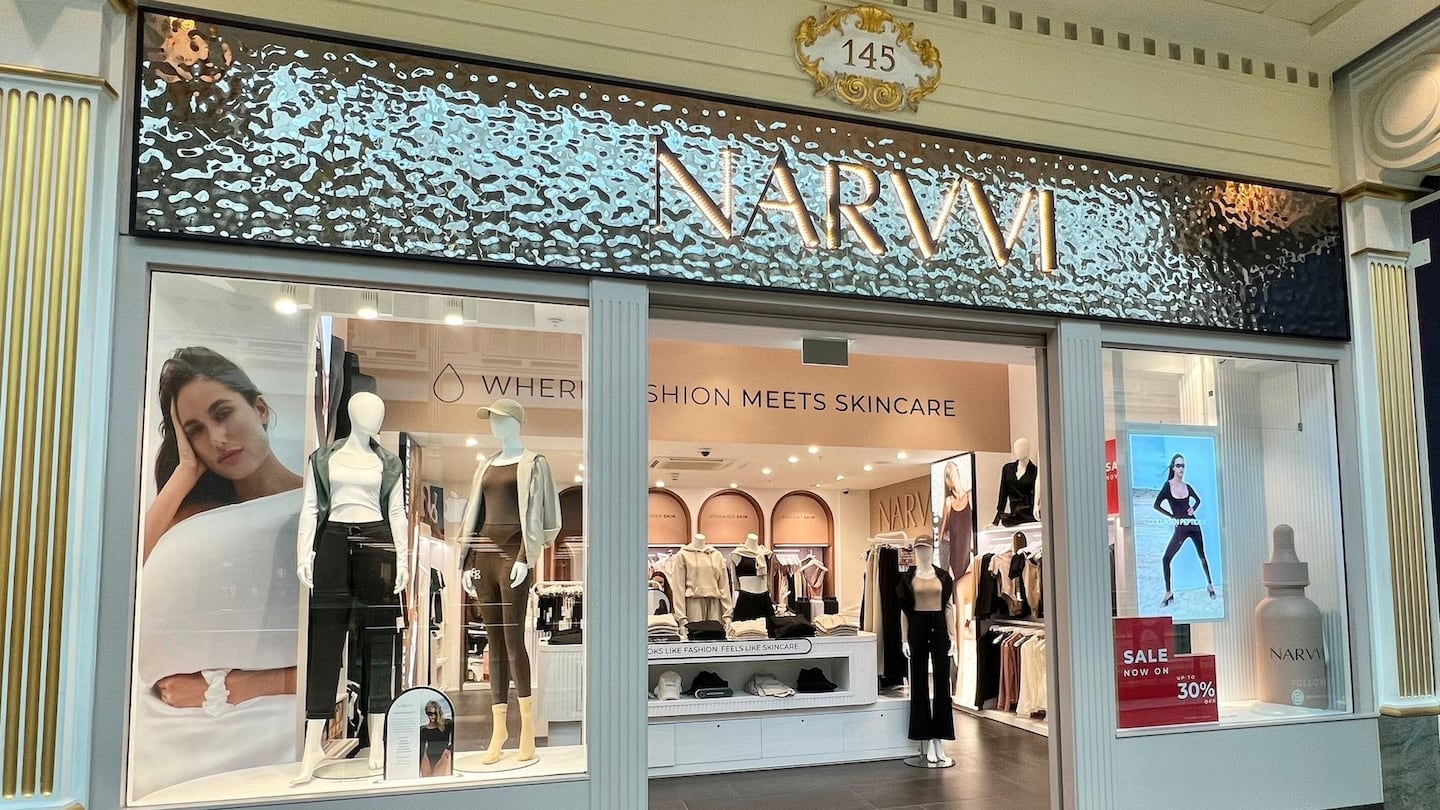 The Narvvi flagship storefront in Manchester, UK.