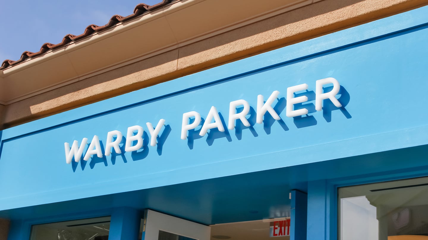 An image of a Warby Parker storefront