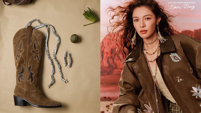 Elaine Zhong fronts a capsule collection for Urban Revivo inspired by the Chinese actress’s international travels. 
SOURCE: Urban Revivo via Instagram