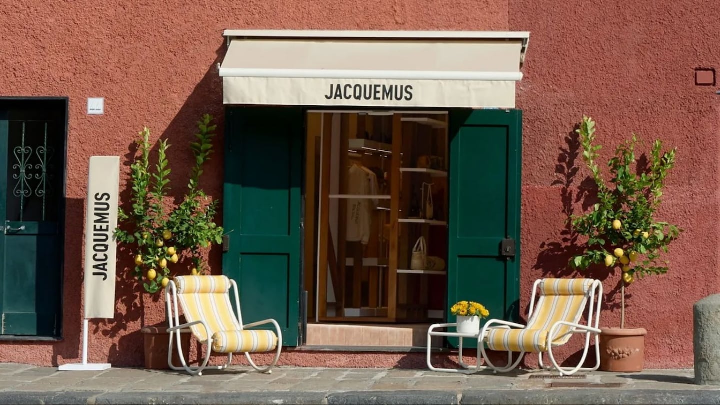 Jacquemus pop-up shop at Portofino, Italy
