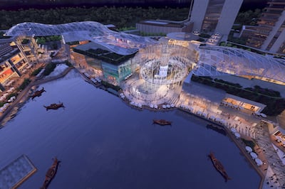 A rendering of DFS' Haikou Mission Hills Duty Free Complex. DFS.