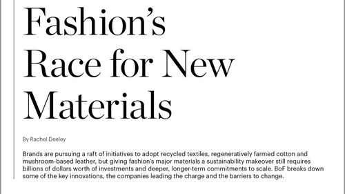 Case Study | Fashion’s Race for New Materials