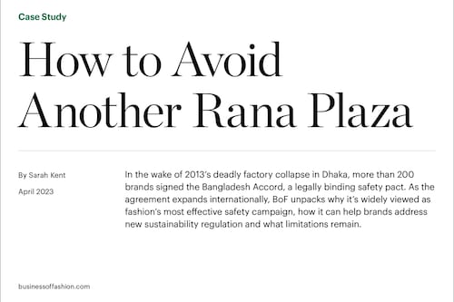 Case Study | How to Avoid Another Rana Plaza