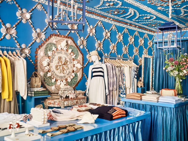 Tuckernuck's "A Sailor's Valentine" store is decorated with shells as a nod to the island.
