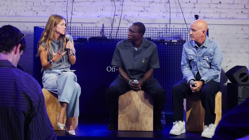 The first conversation, “The Art of the Remix,” paired photographer, filmmaker and artist Bafic with Off-White CEO Cristiano Fagnani.