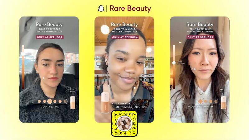 Rare Beauty Snapchat