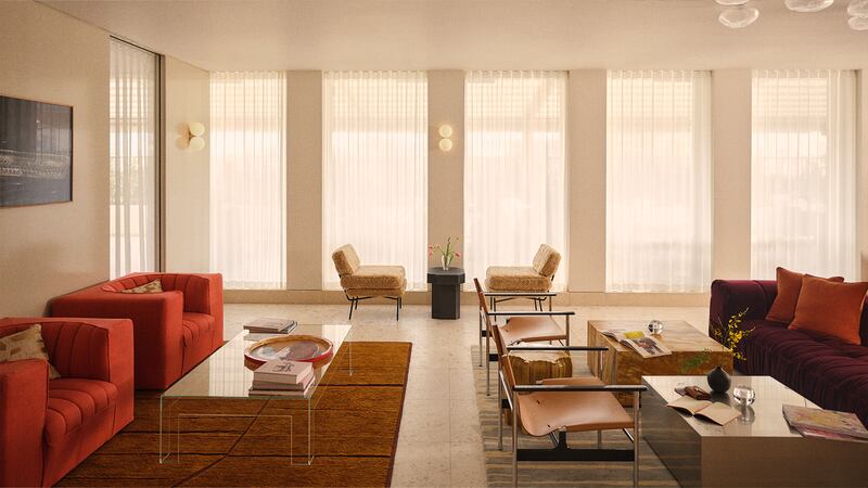 Selfridges teamed up with the The Future Perfect to decorate its new members lounge.