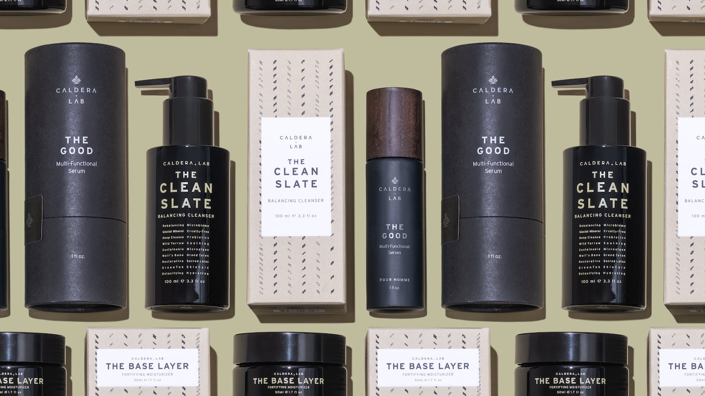 Caldera + Lab's men's-focused skin care is sold with a focus on "resilience" and "craftsmanship." Courtesy.