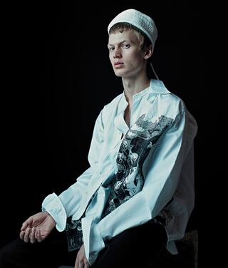 Jonas, Prada Disdressed, Fall/Winter 2016, model Joan Gloer.