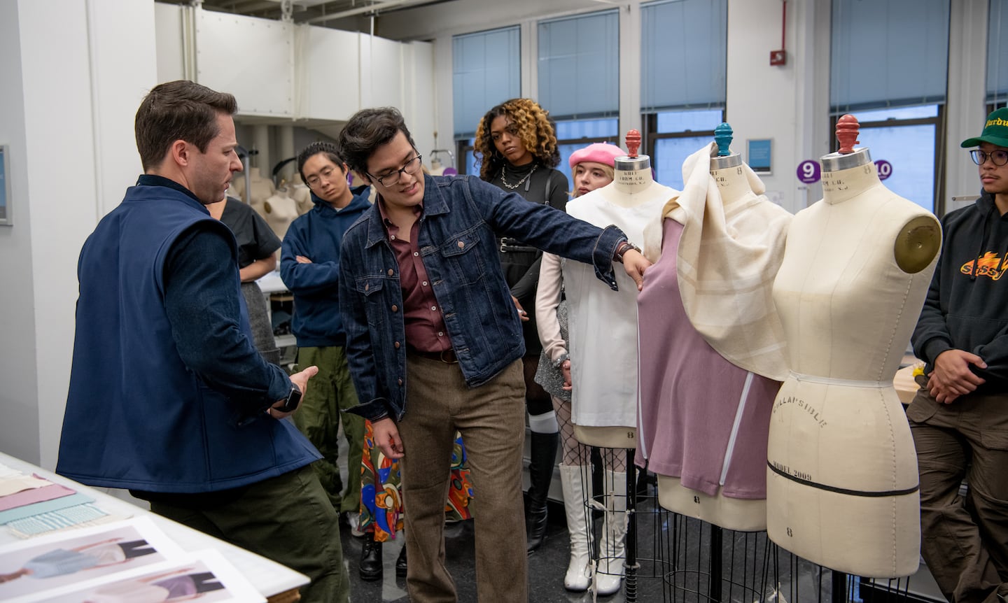 A fashion classroom at Columbia College Chicago.