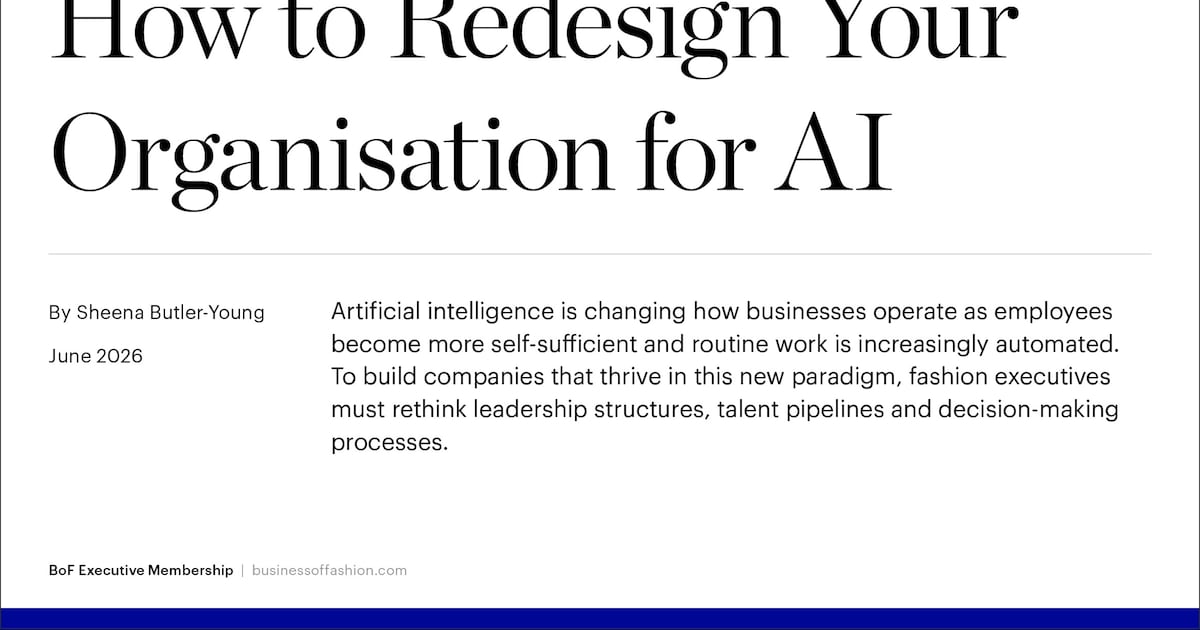 Executive Memo | How to Redesign Your Organisation for AI