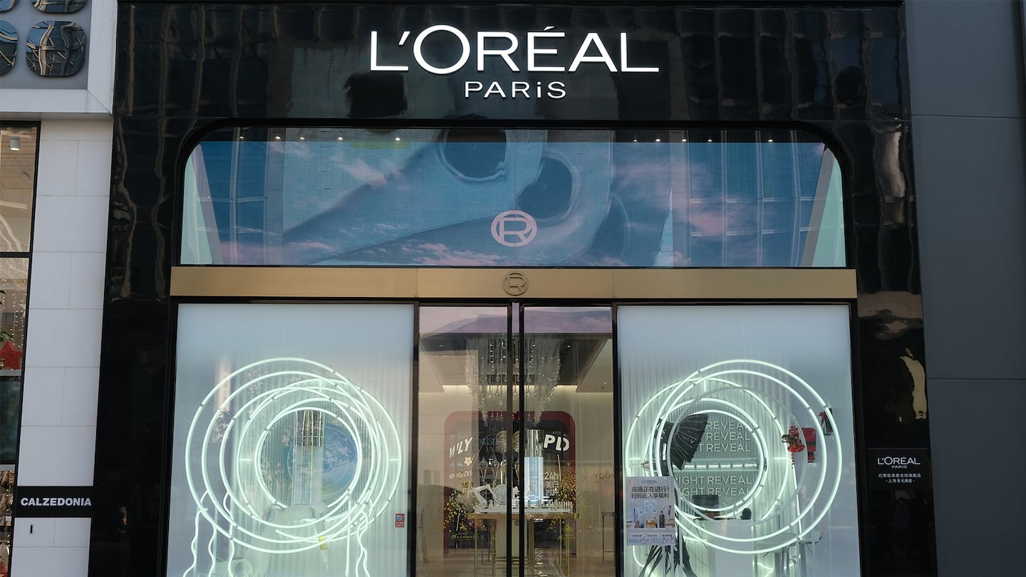 The L'Oréal Paris flagship store in Shanghai.