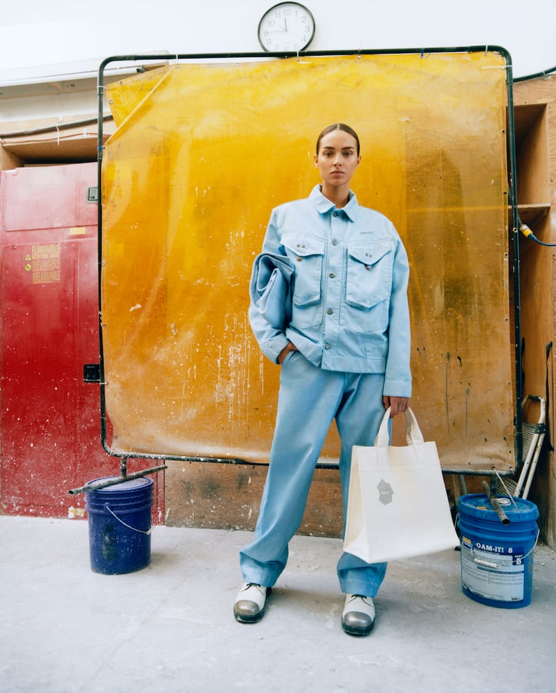 Objects IV Life’s first “chapter,” a collection of unisex workwear, is being unveiled today at Kith’s Paris flagship.