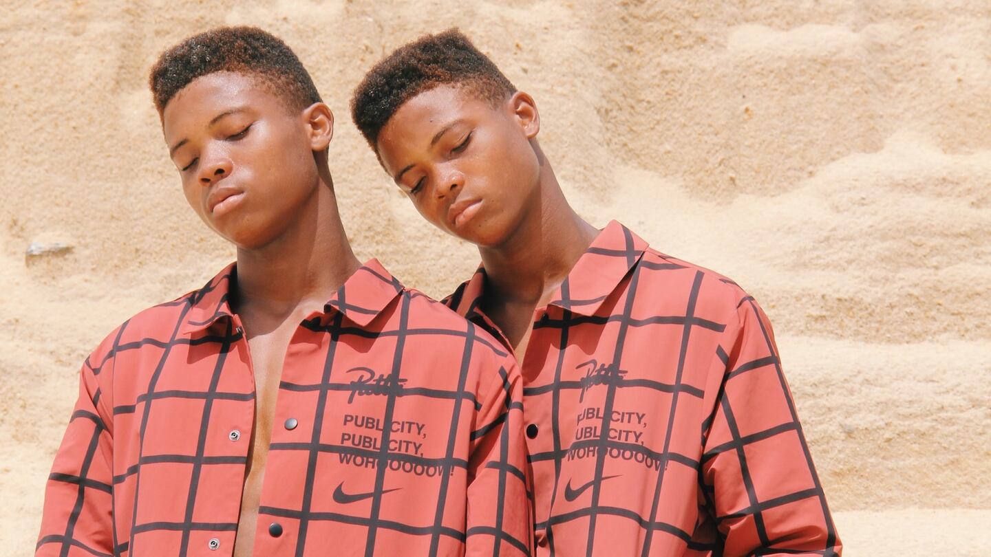 James and John in Patta Nike by Stephen Tayo.