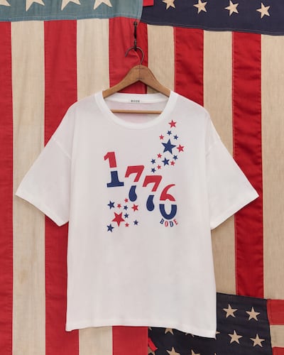 Bode's High Summer collection includes pieces that celebrate the American Semiquincentennial.