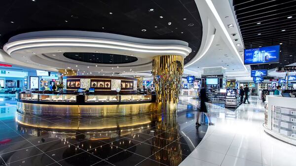 Inside Dubai airport's Duty Free.