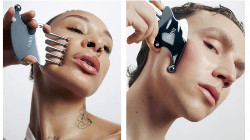 Two models using face tools