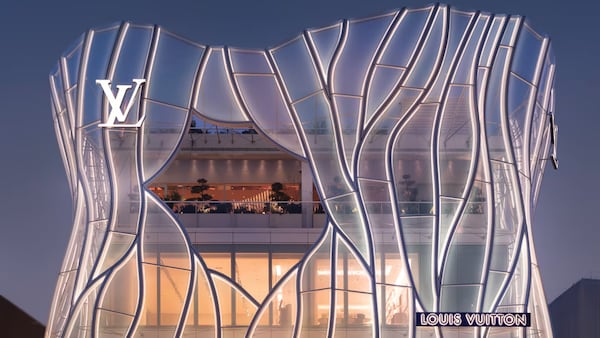 LVMH Louis Vuitton store front.