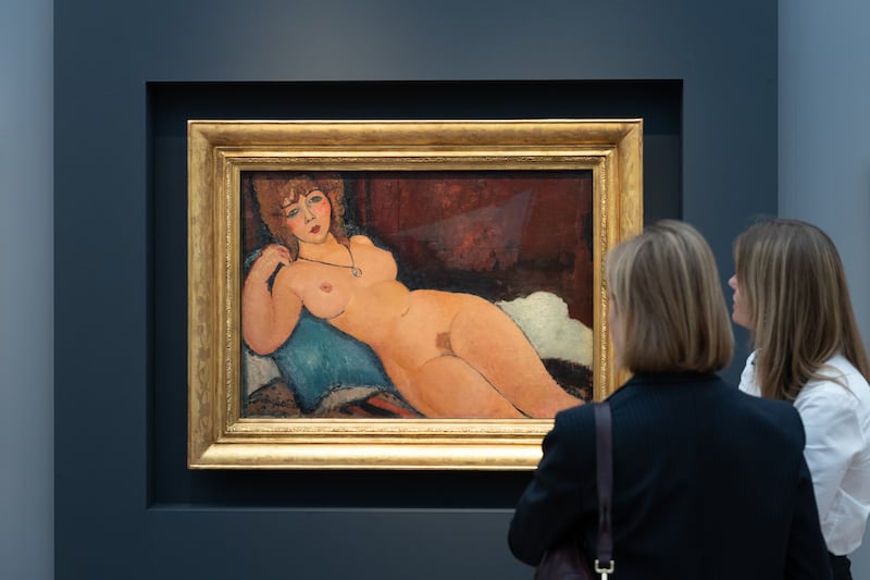 A Modigliani nude was listed for $100 million by Pace di Donna Schrader.