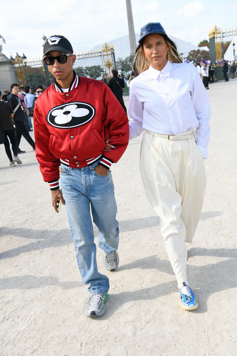 The Louis Vuitton men’s creative director was spotted at Dior’s womenswear SS27 show in Paris this week wearing a new variation of the chunky Adidas sneaker on foot.