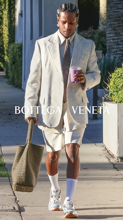 A$AP Rocky in Bottega Veneta's latest campaign.
