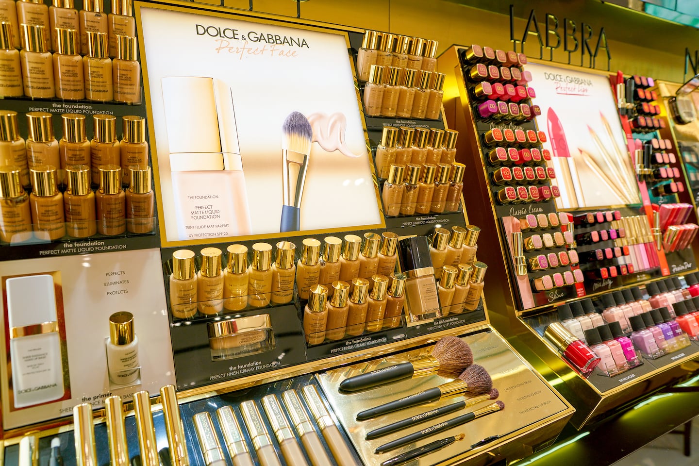 Dolce & Gabbana beauty range. Shutterstock.