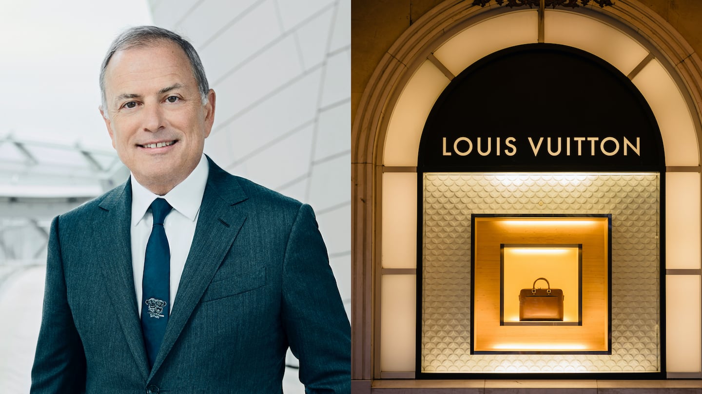 Michael Burke, chairman and chief executive of Louis Vuitton; a Louis Vuitton store in Milan. Louis Vuitton; Shutterstock.