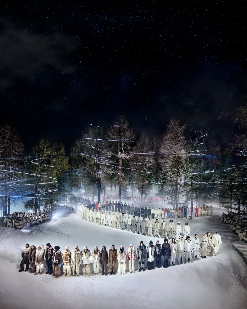 Moncler's latest show in St Moritz.