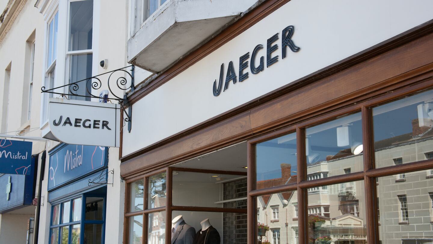 A Jaeger shop front in Stratford upon Avon, UK | Source: Shutterstock