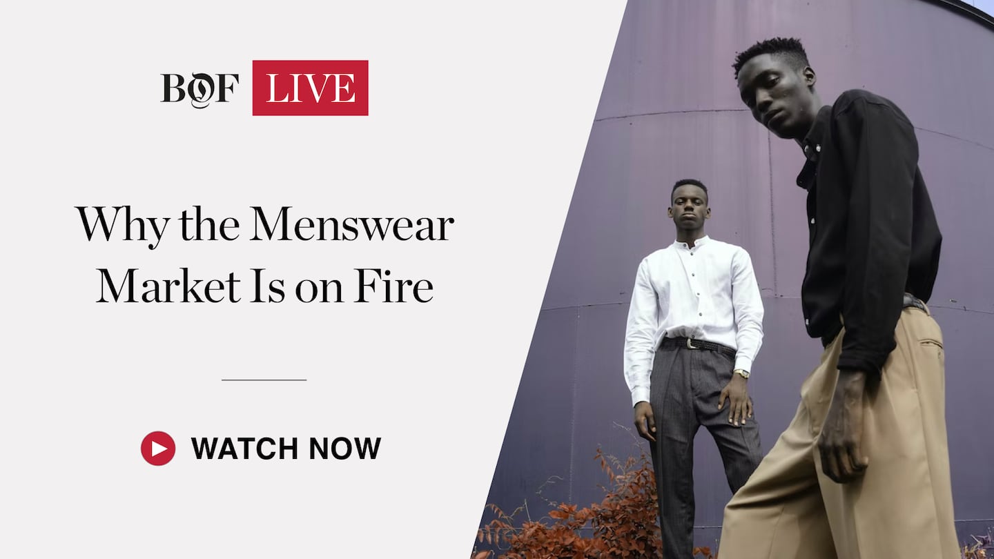 Why the menswear market is on fire.
