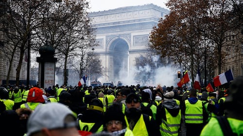 Symbols of Luxury Smashed in Paris Yellow Vest Protests