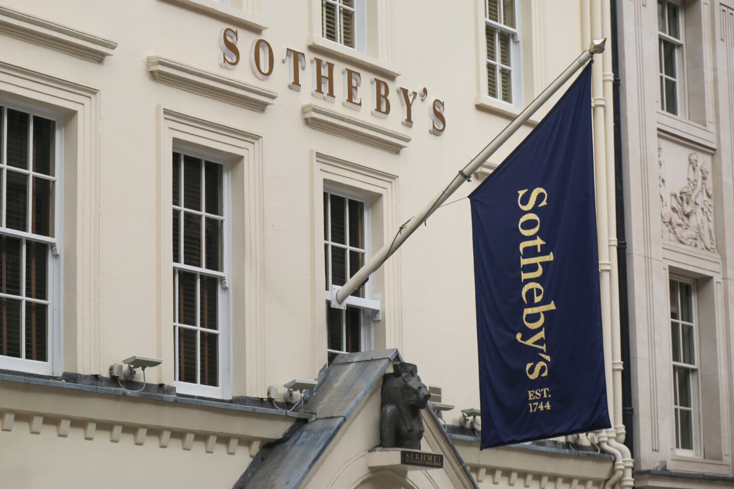 Sotheby's auction house, London. Shutterstock.