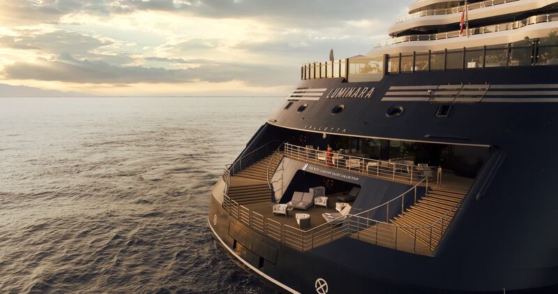 A view behind Luminara from The Ritz-Carlton Yacht Collection.