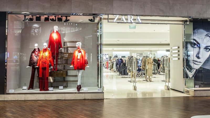 Zara store at the Manufaktura mall in Lodz, Poland
