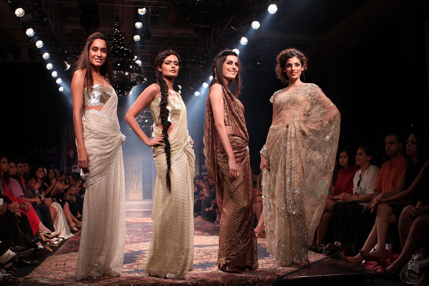 A grand finale of Lakme Fashion Week. Getty Images/Chirag Wakaskar/WireImage.