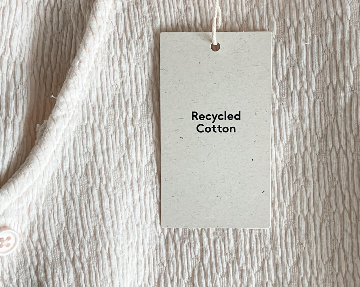 garment label for recycled cotton