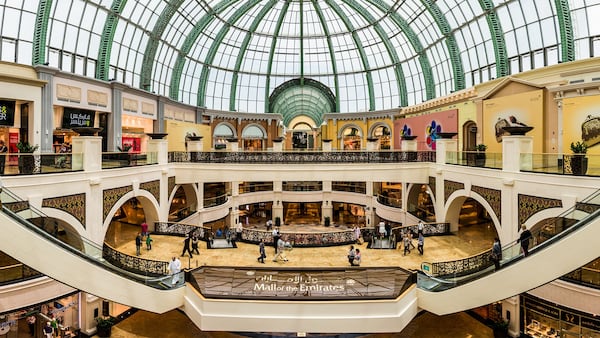 The Mall of the Emirates in the Al Barsha district of Dubai.