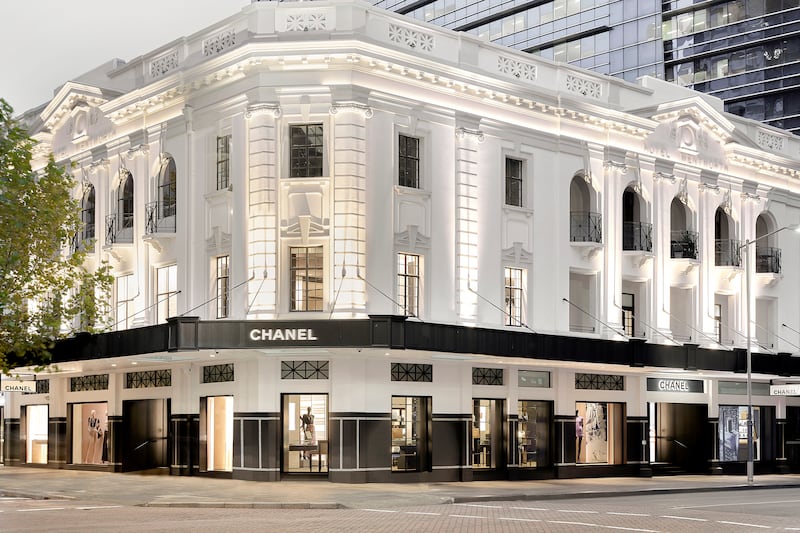 Chanel store in Perth Australia on Murray Street.