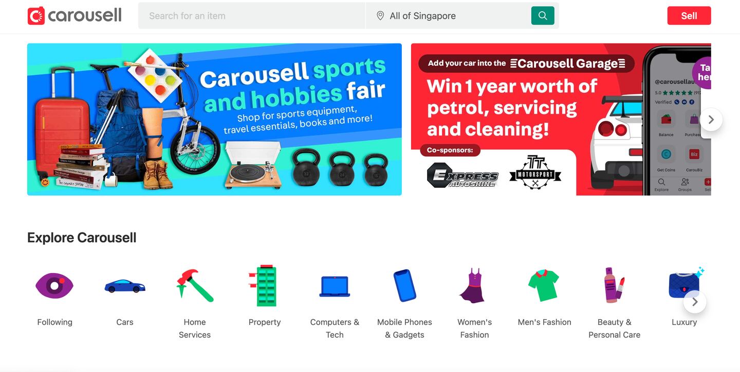 Singapore-based Carousell.