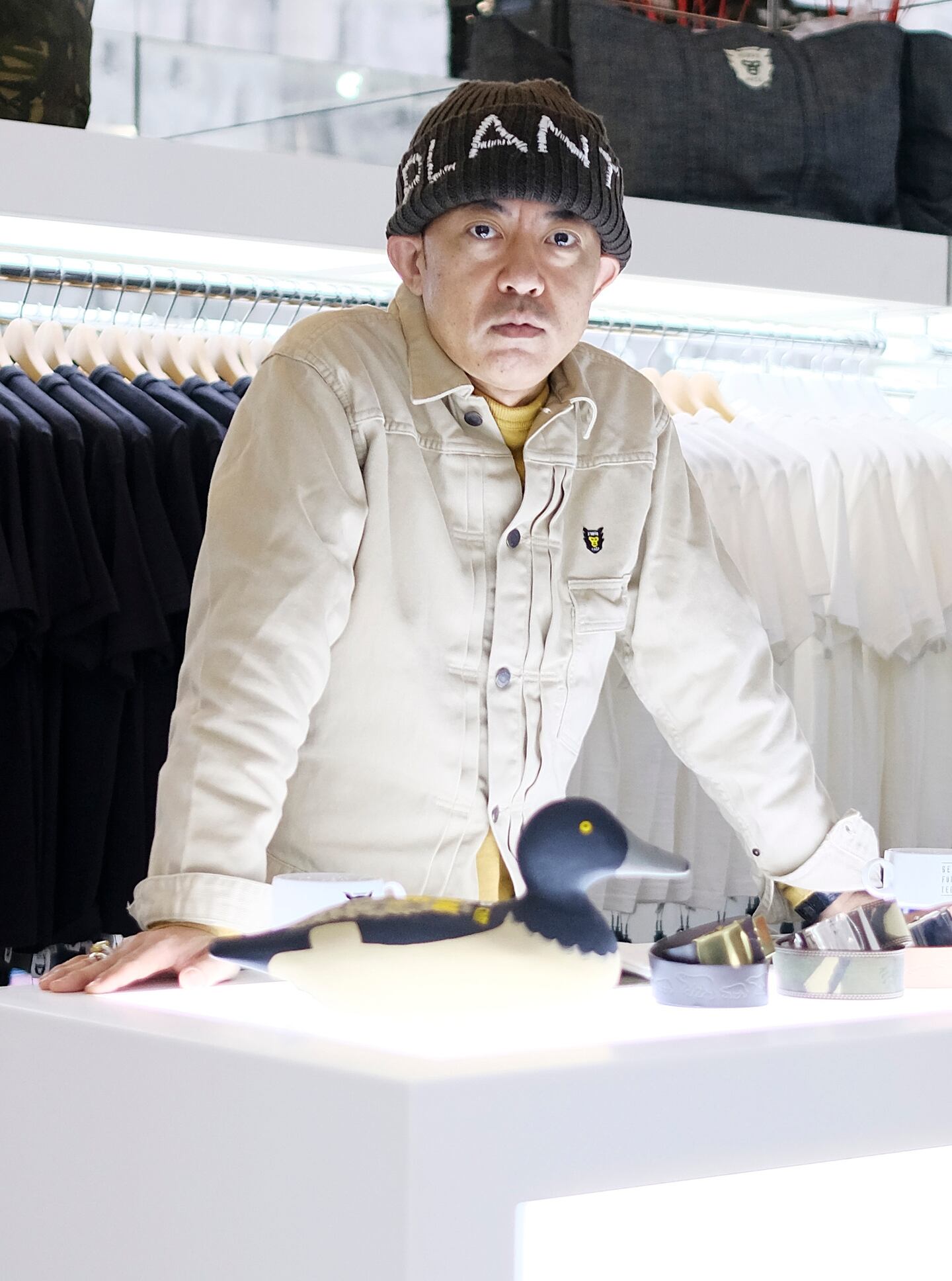 Designer Nigo poses at the Billionaire Boys Club store opening in 2016. Getty Images.