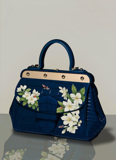 Franzi Milano's customised, handpainted alligator-skin handbags retail for up to $49,000.