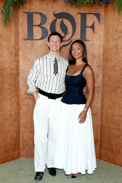 Front Row's Christopher Skinner and BoF's Yasmine Dahlberg.