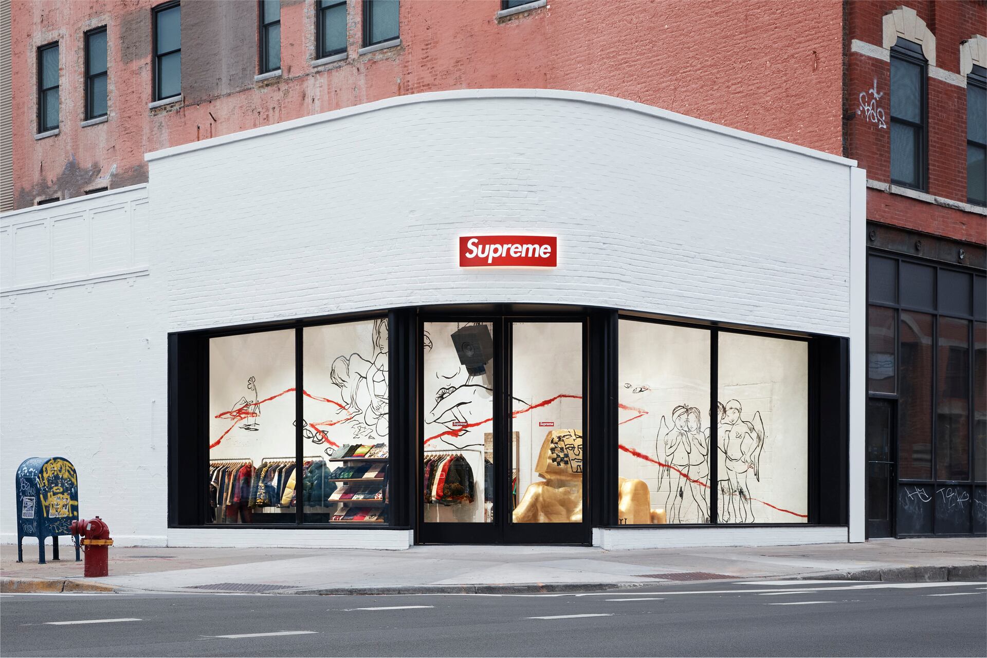 値下】希少XL新品Supreme SchottDownLeatherVest（Supreme